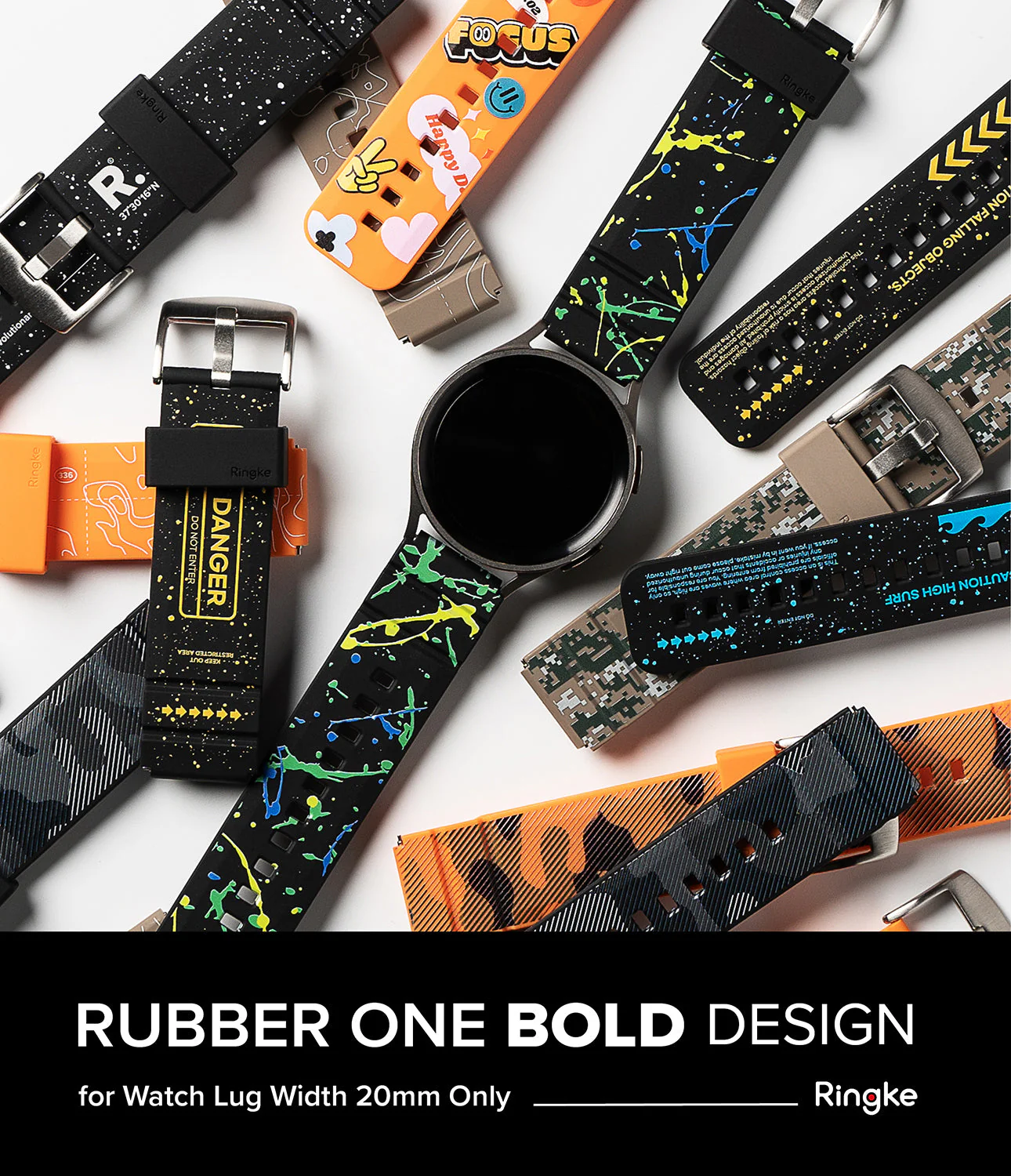 Watch Lug 20mm | Rubber One Bold Band - Design - Image 4