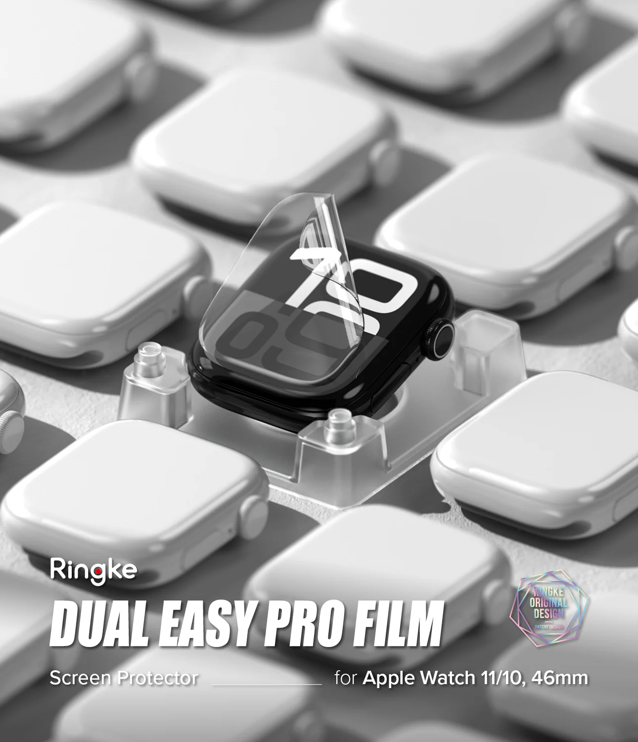 Apple Watch 11 / 10 (46mm) Screen Protector | Dual Easy Film Pro - Image 2