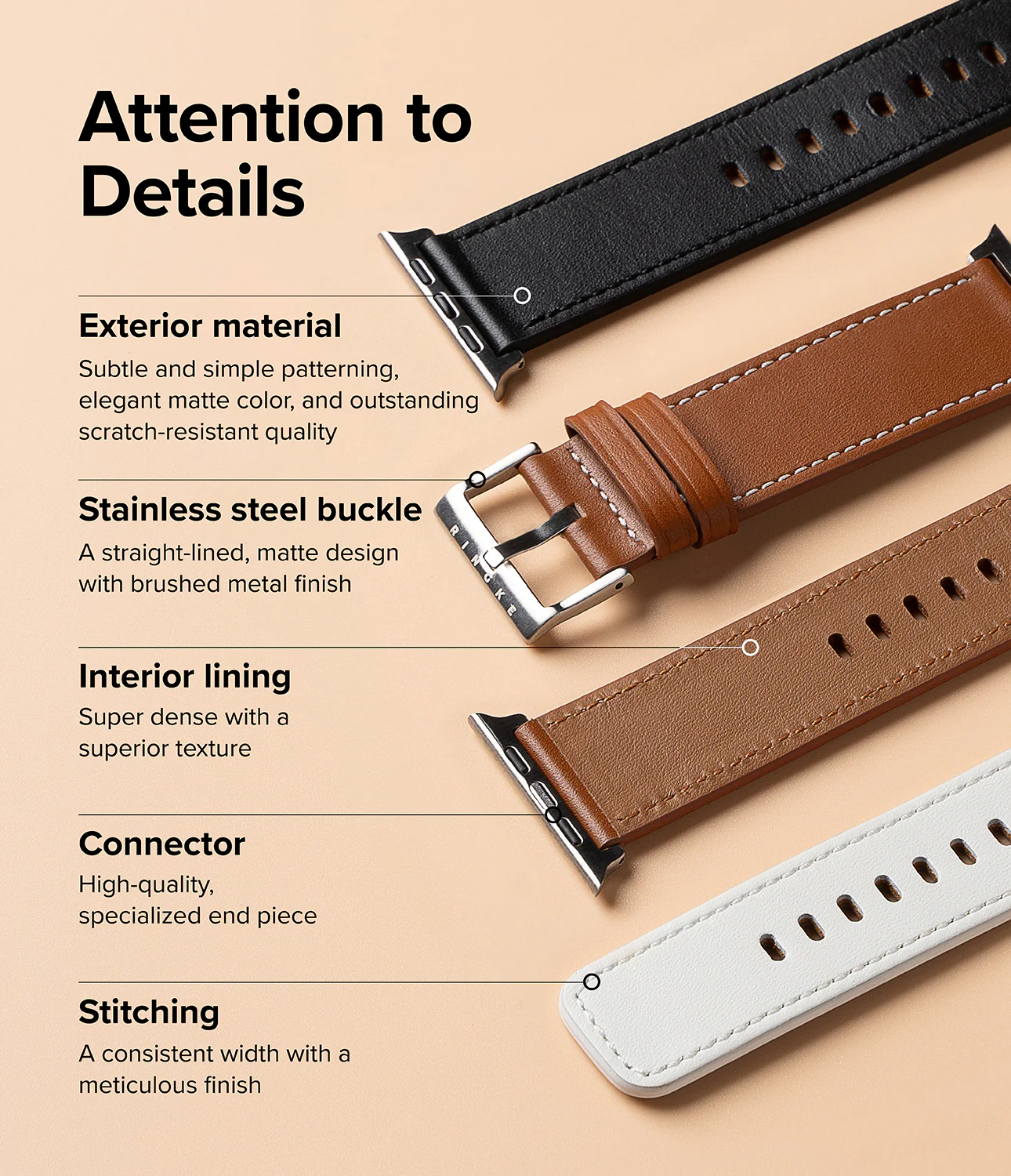 Apple Watch 49·46·45·44·42mm | Leather One Basic Bold - Image 26