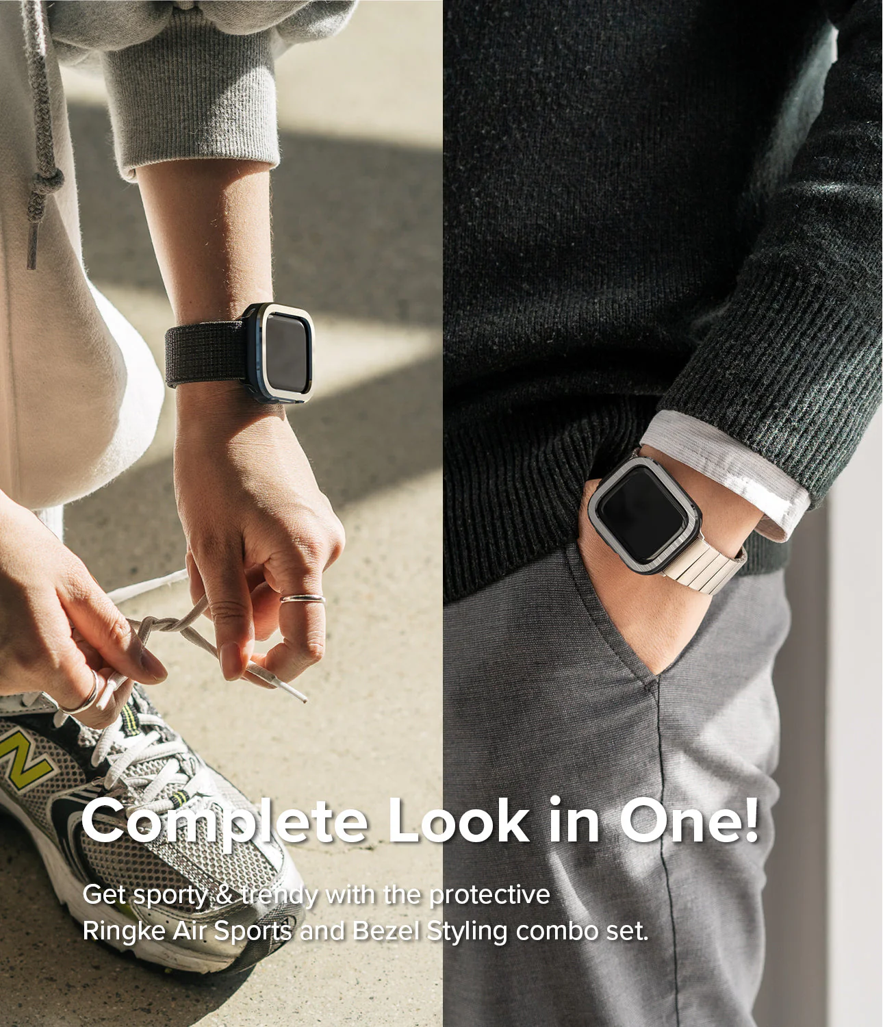 Apple Watch Series (45mm / 44mm) | Air Sports (Black) + Bezel Styling - Image 6
