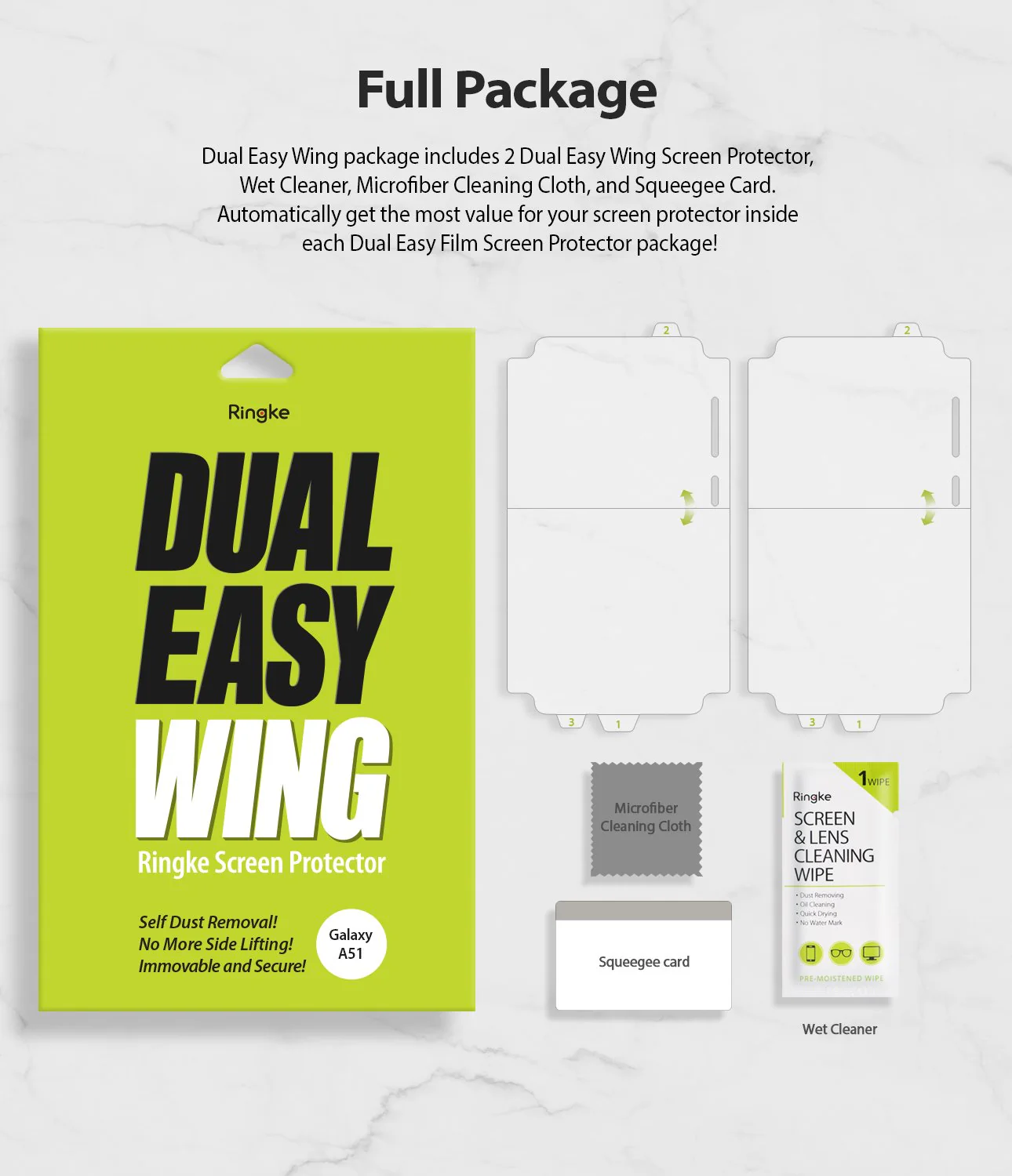 Galaxy A51 Screen Protector | Dual Easy Film Wing - Image 15