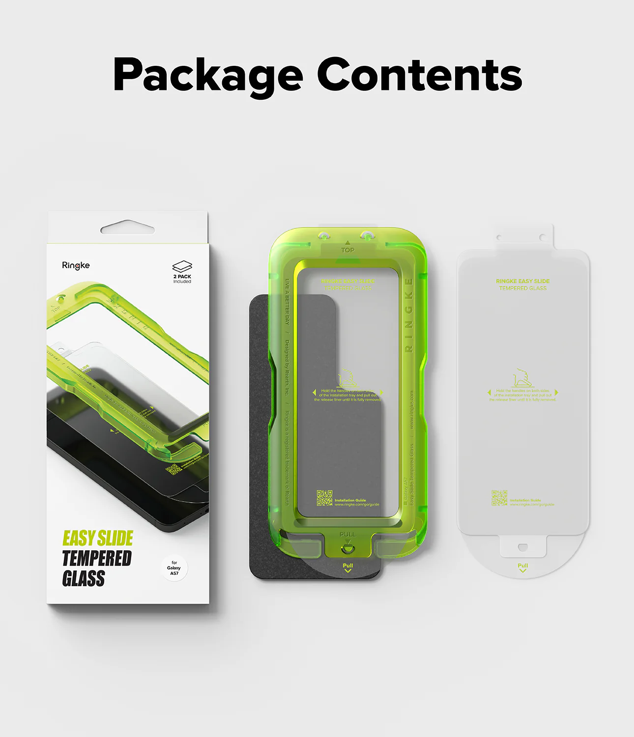 Galaxy A57 5G Screen Protector | Easy Slide Tempered Glass 2P - Image 16