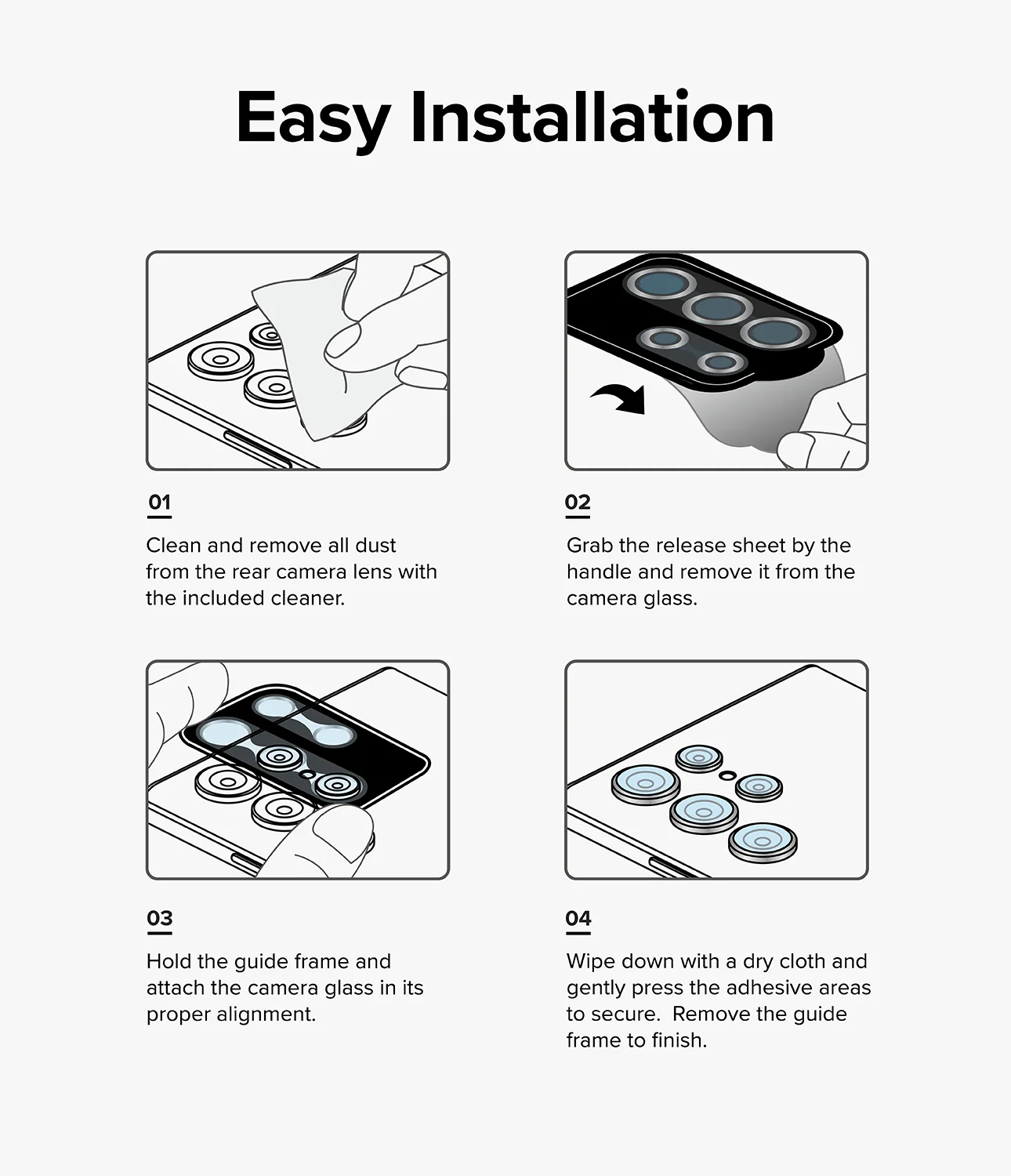 Galaxy S24 Plus Lens Protector | Camera Lens Frame Glass - Image 11