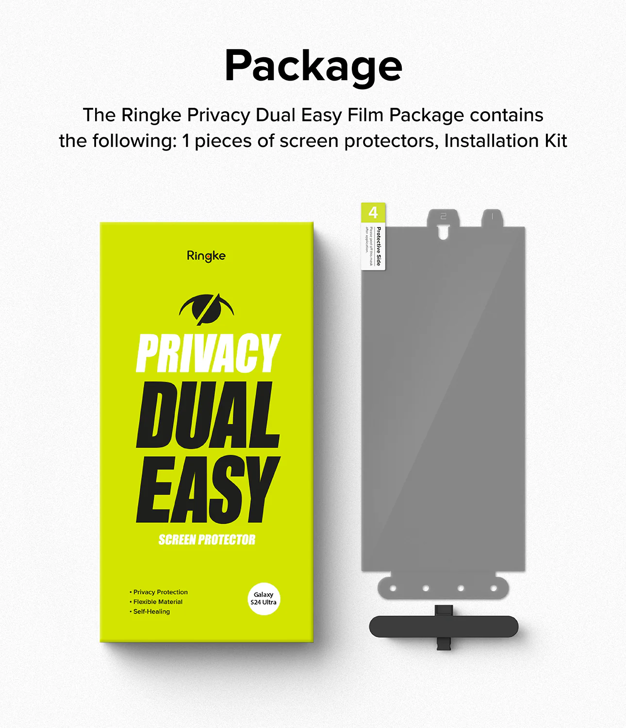 Galaxy S24 Ultra Screen Protector | Privacy Dual Easy Film - Image 15