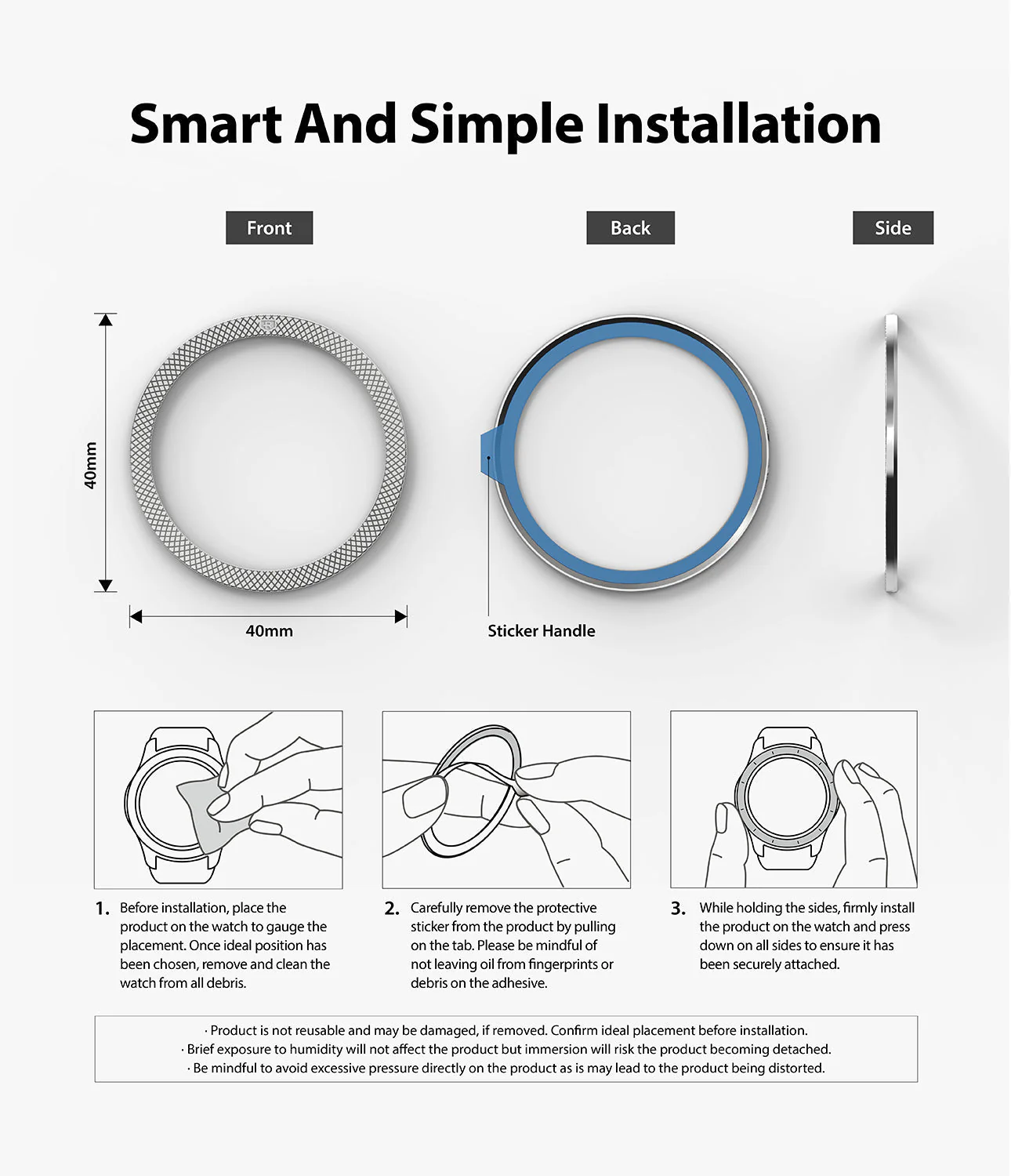 Galaxy Watch 5 / 4 (40mm) | Bezel Premium Styling - Image 11