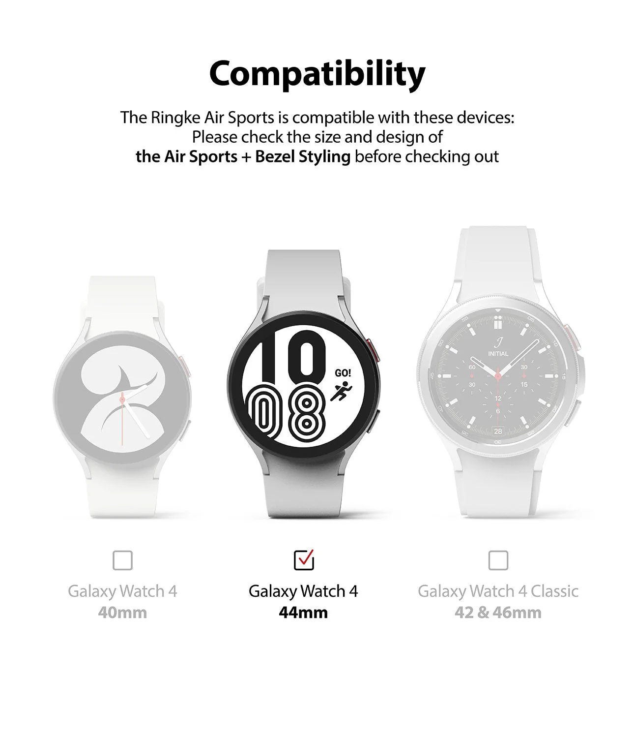 Galaxy Watch 4 44mm | Air Sports Black + Bezel Styling - Image 27
