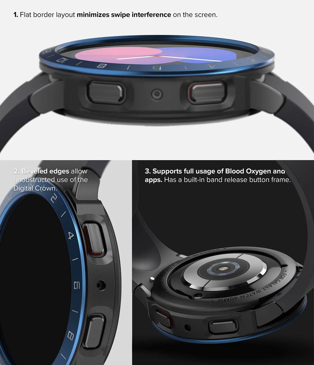 Galaxy Watch 5 40mm | Air Sports Black + Bezel Styling - Image 39