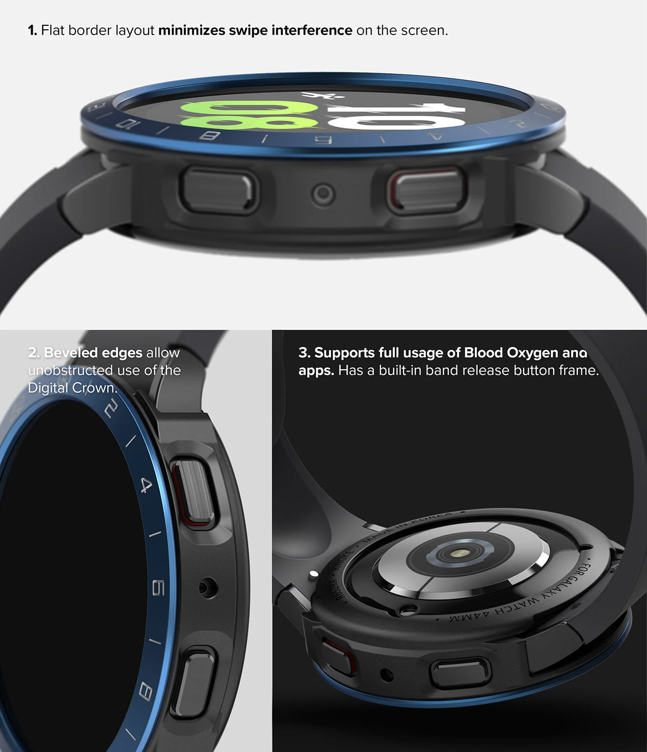 Galaxy Watch 5 44mm | Air Sports Black + Bezel Styling - Image 36