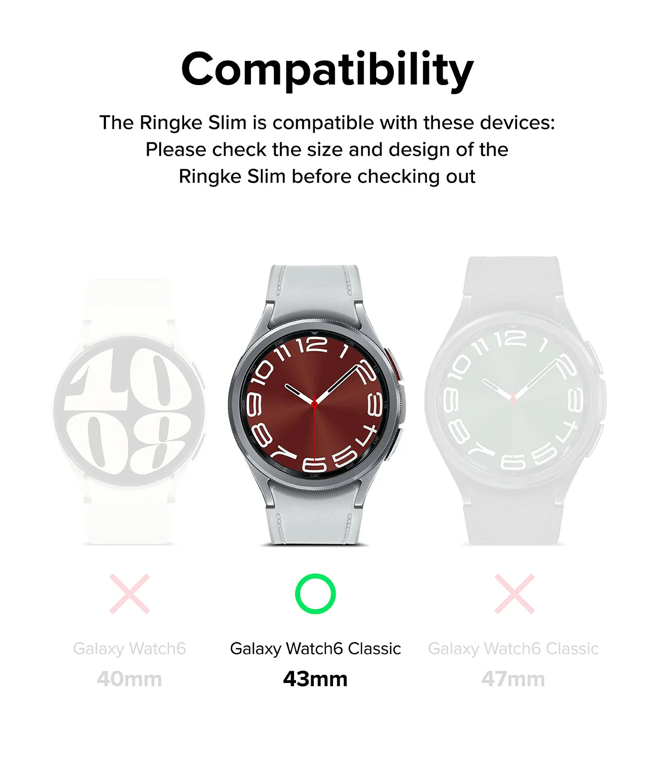 Galaxy Watch 6 Classic 43mm Case | Slim - Image 3