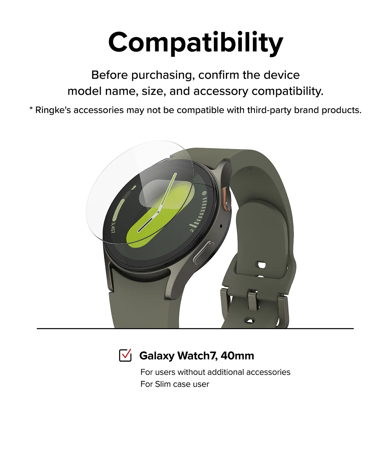 Galaxy Watch 7 40mm Screen Protector | Glass - R4 - Image 3