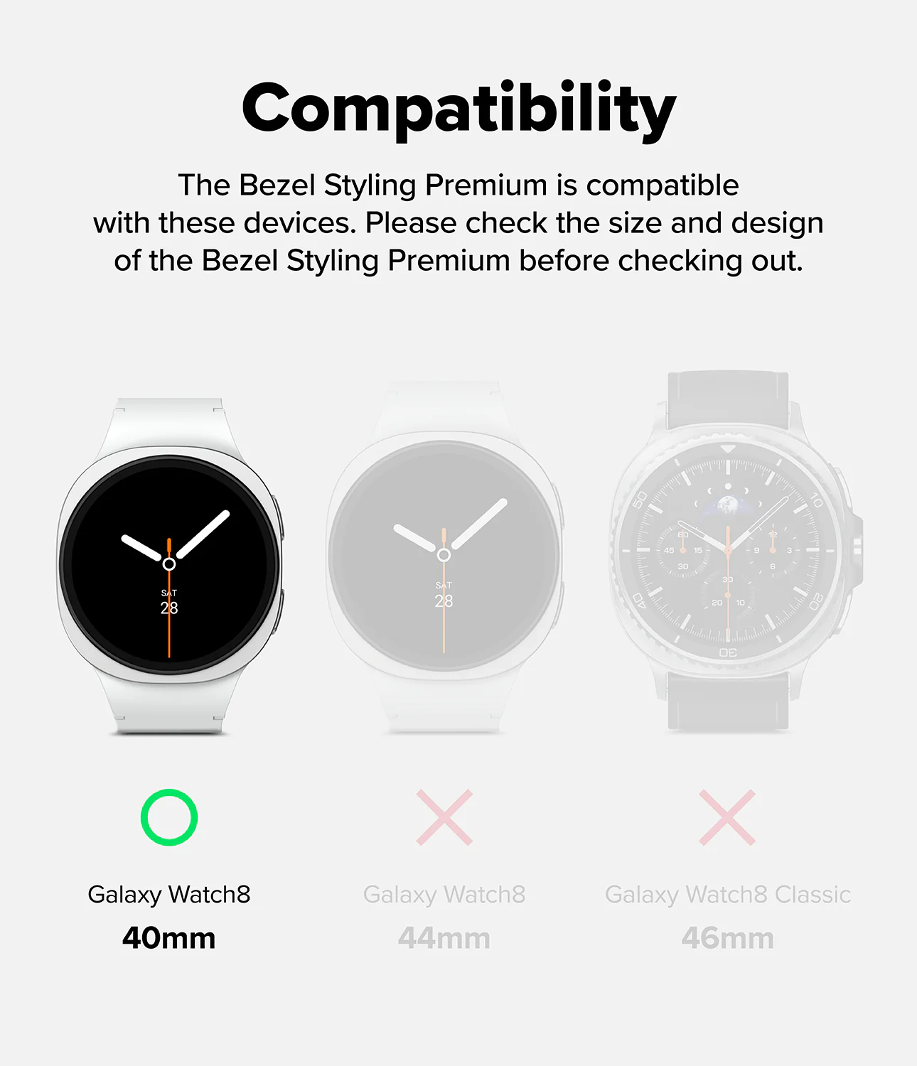 Galaxy Watch 8 40mm | Bezel Styling Premium - Image 25
