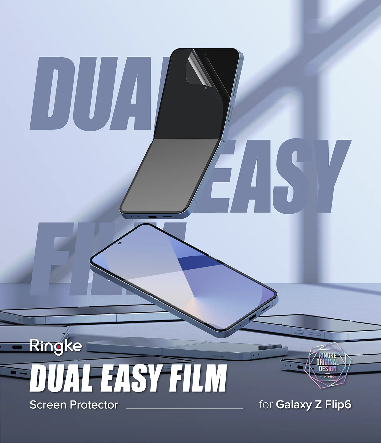 Galaxy Z Flip 6 Screen Protector | Dual Easy Film (2 Pack) - Image 2