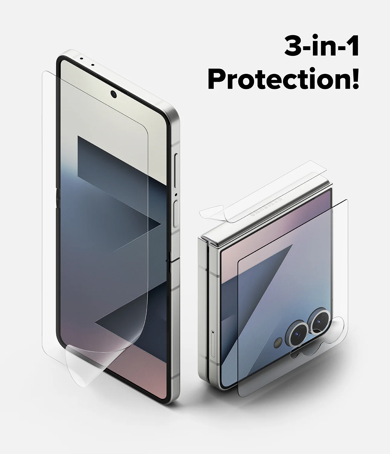 Galaxy Z Flip 7 Screen Protector | 3-in-1 Protector Pro - Image 4