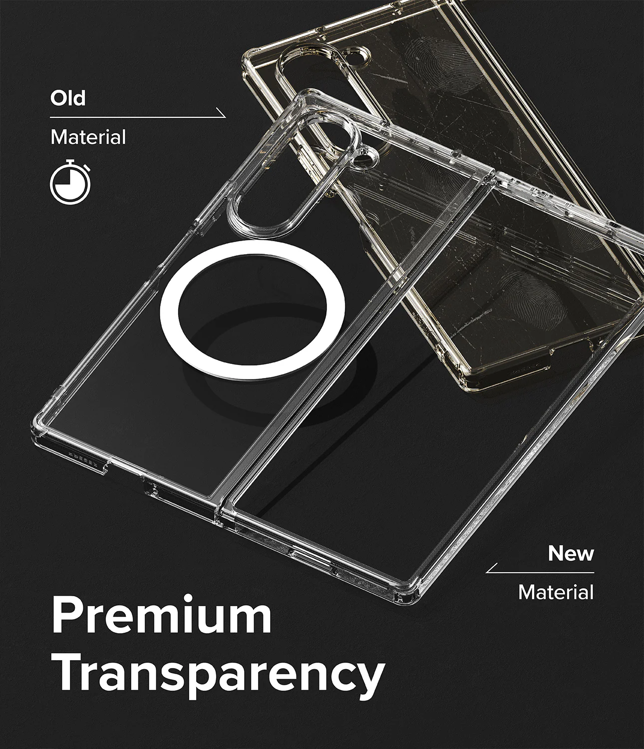 Galaxy Z Fold 6 Case | Fusion Magnetic - Clear - Image 8