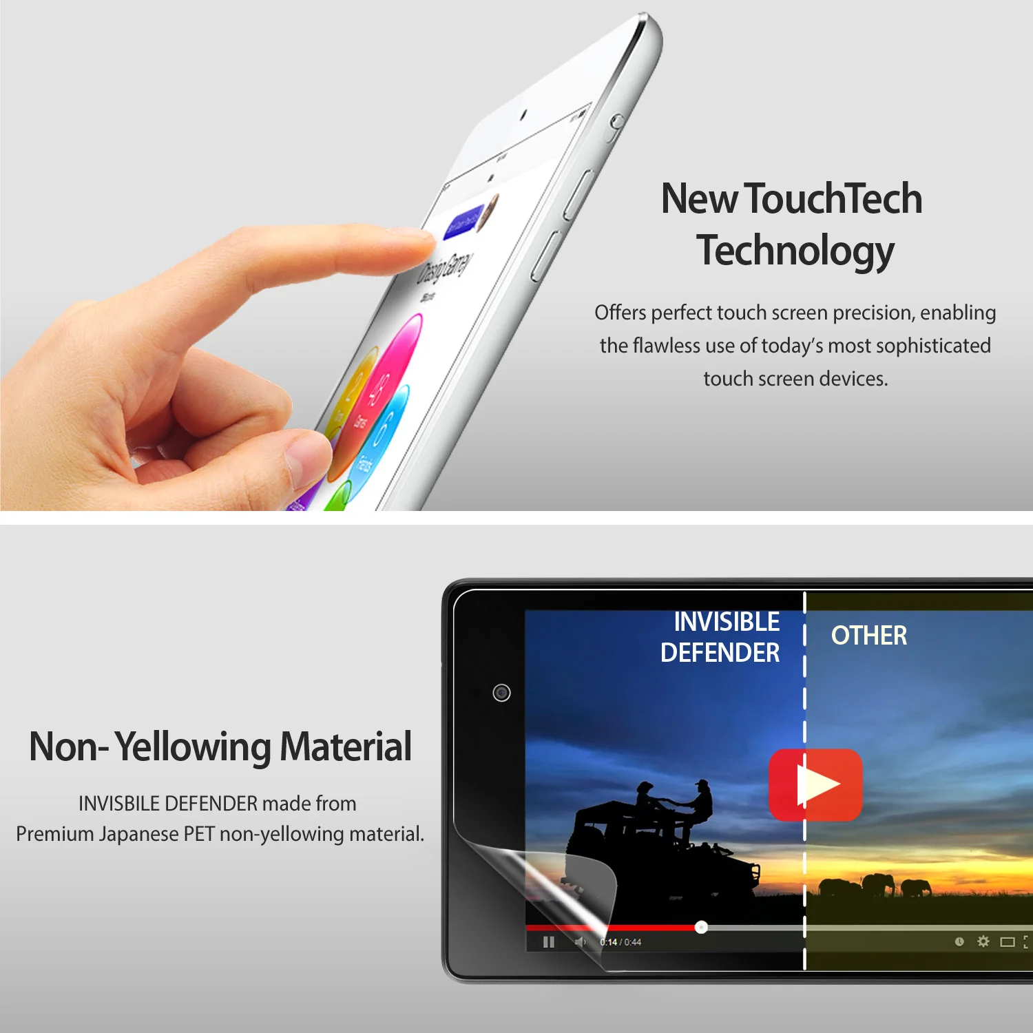 Google Nexus 6 Screen Protector | Invisible Defender [4P] - Image 5