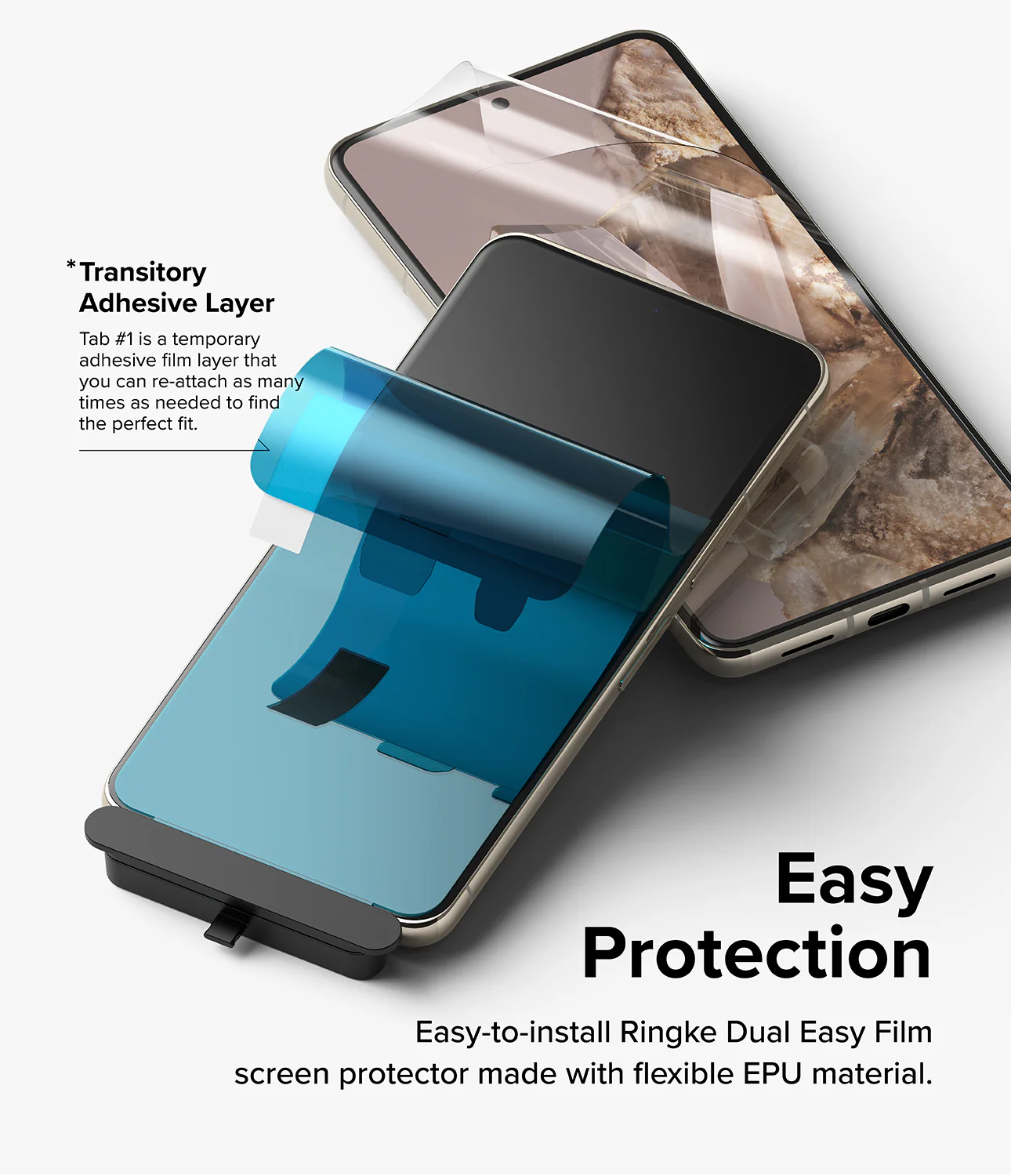 Google Pixel 8 Pro Screen Protector | Dual Easy Film - Image 3