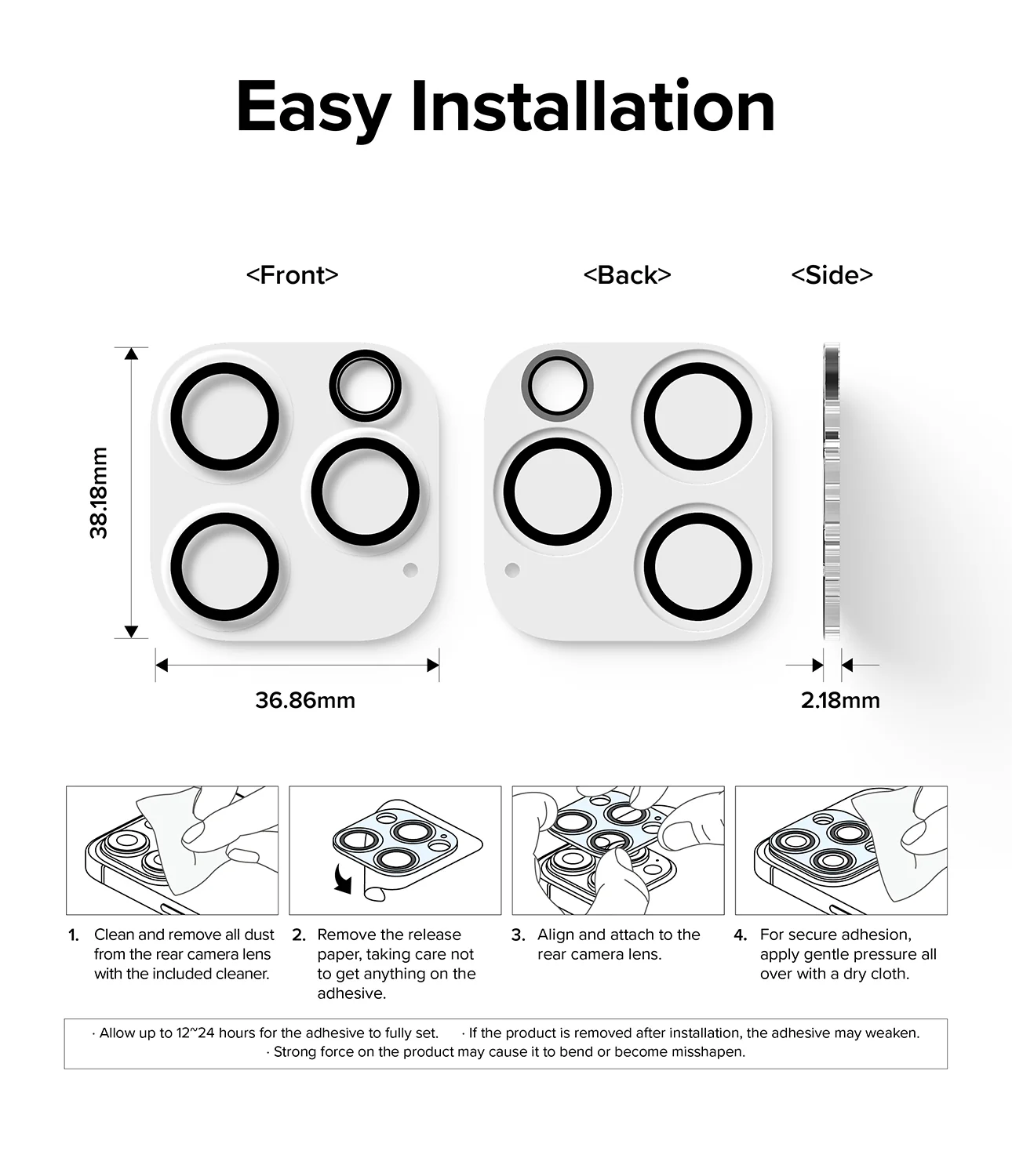 iPhone 15 Pro | Camera Protector Glass [2 Pack] - Image 12