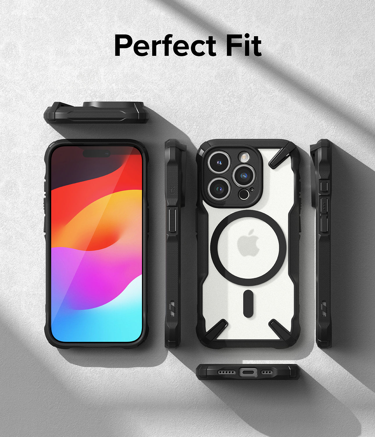 iPhone 15 Pro Case | Fusion-X Magnetic Matte Black - Image 2