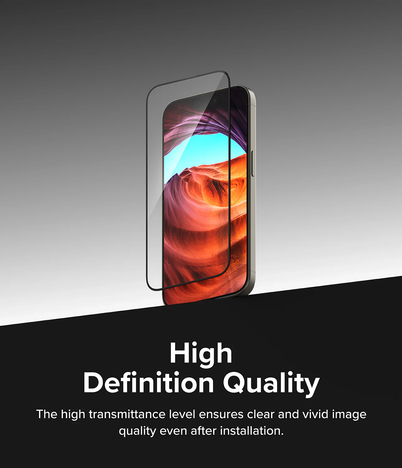 iPhone 15 Pro Screen Protector | Easy Slide Tempered Glass - Image 6