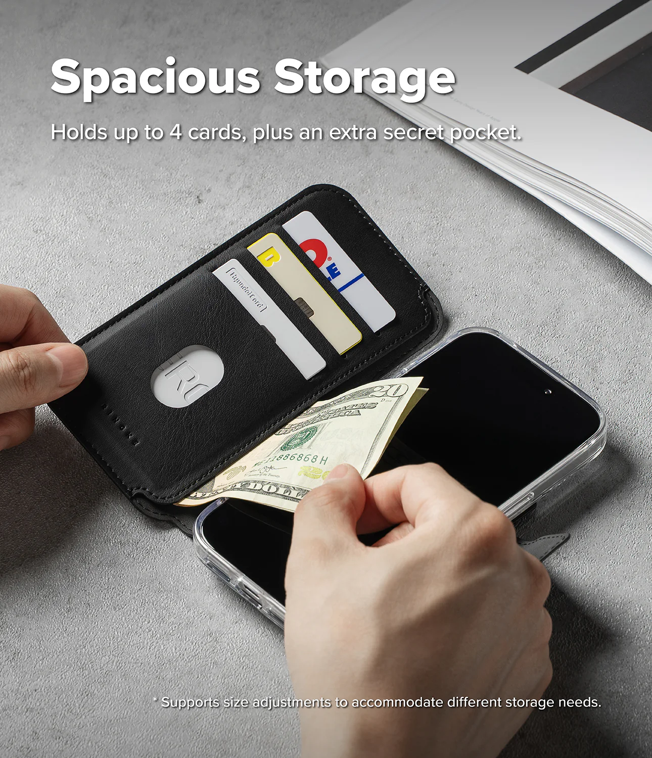 iPhone 17 Pro Max Cover | Folio Grip Wallet Magnetic - Image 6