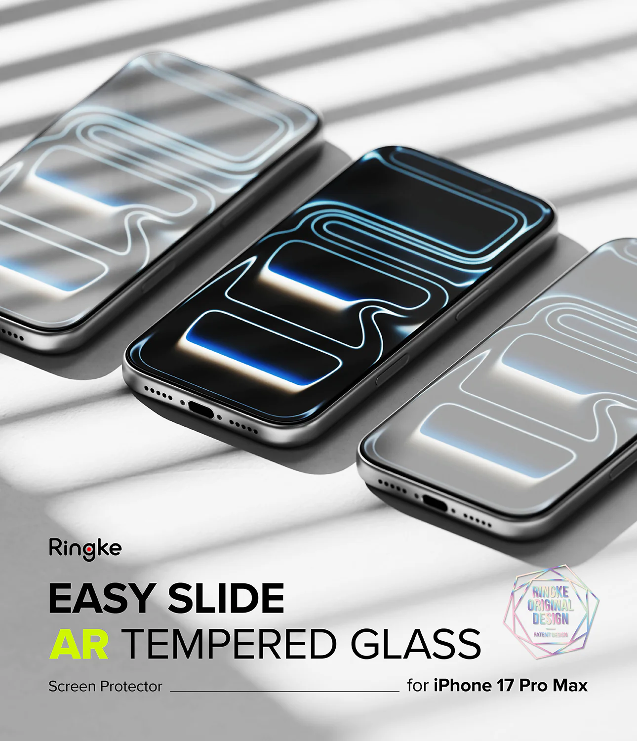 iPhone 17 Pro Max Screen Protector | Easy Slide AR Tempered Glass - Image 2