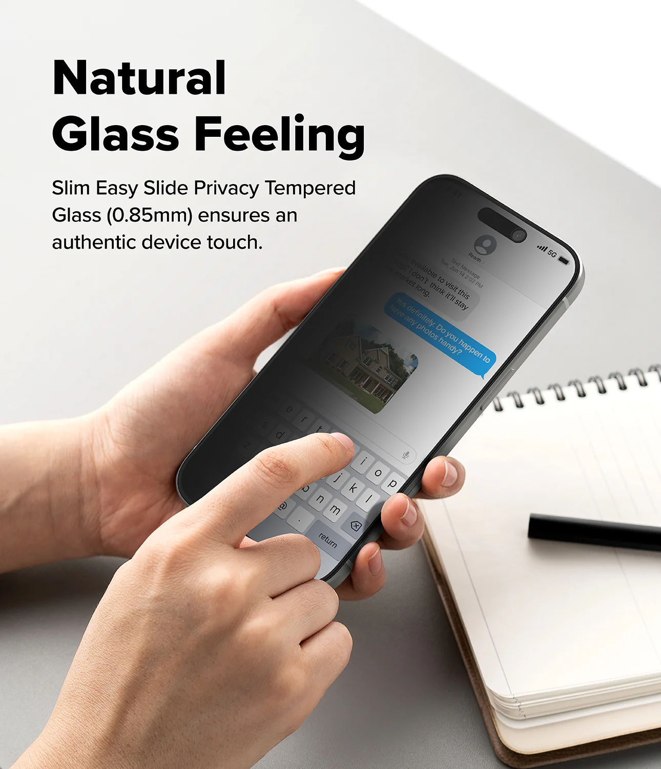 iPhone 17 Screen Protector | Easy Slide Privacy Tempered Glass - Image 12