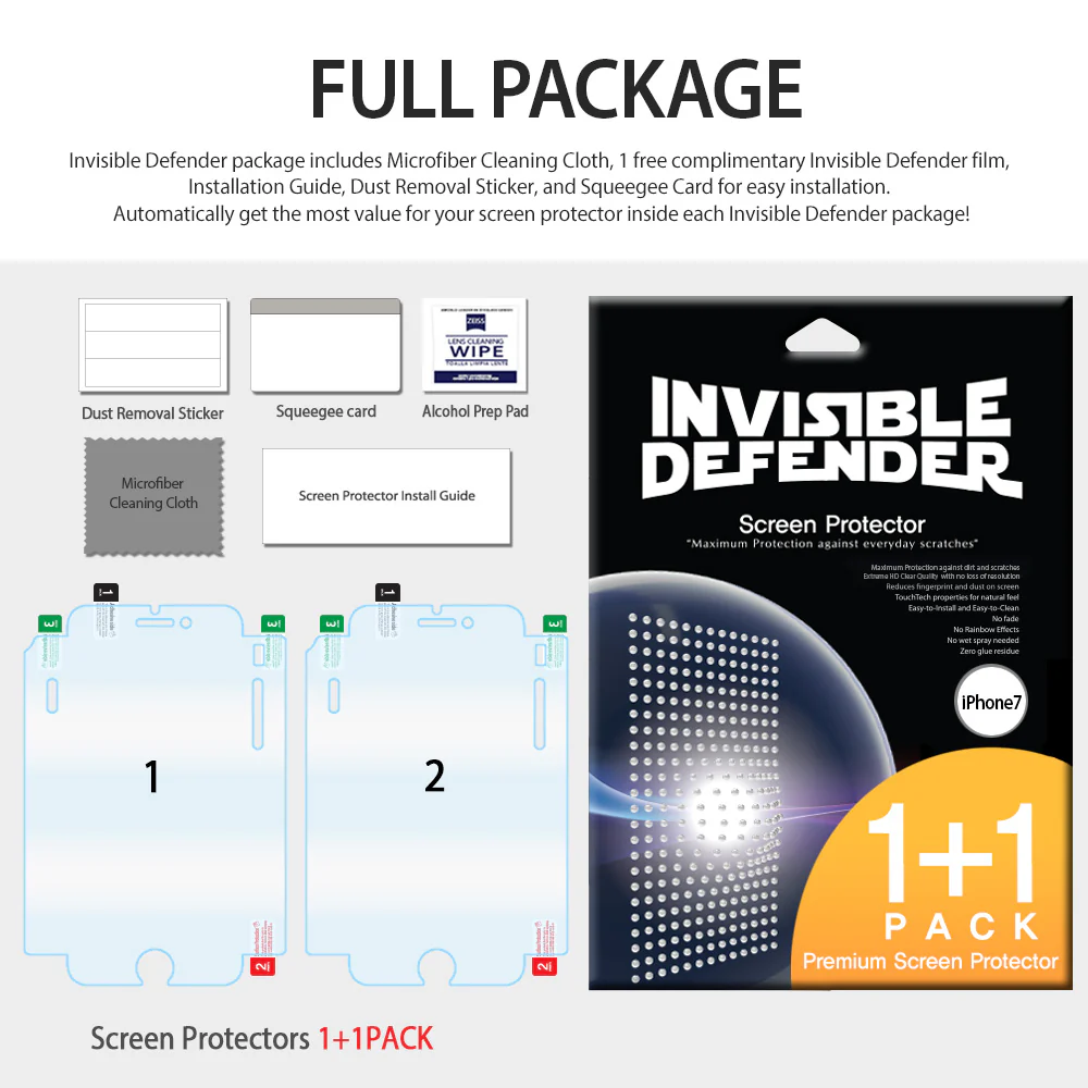 iPhone 8 Plus / 7 Plus Screen Protector | Invisible Defender - Image 5