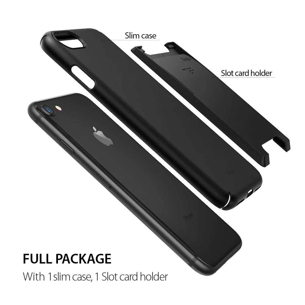 iPhone 8 / 7 / SE 2020 / SE 2022 Case | Slim/Slot - Black - Image 5