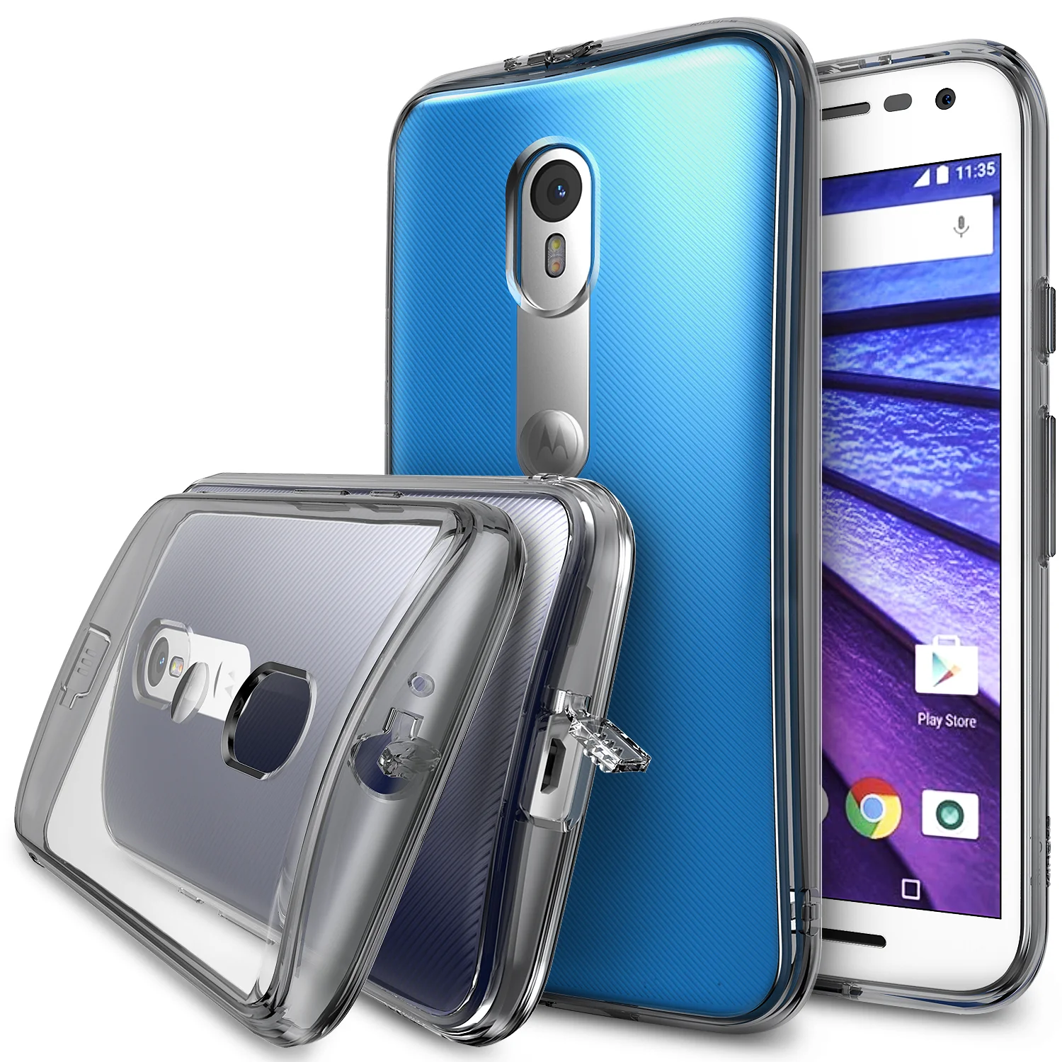 Moto G (2015) Case | Fusion - Smoke Black