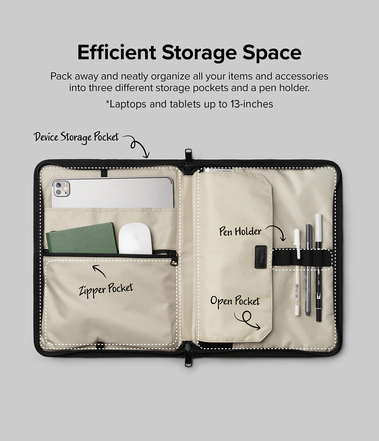 Pad Pouch | Smart Zip Pouch - Image 4