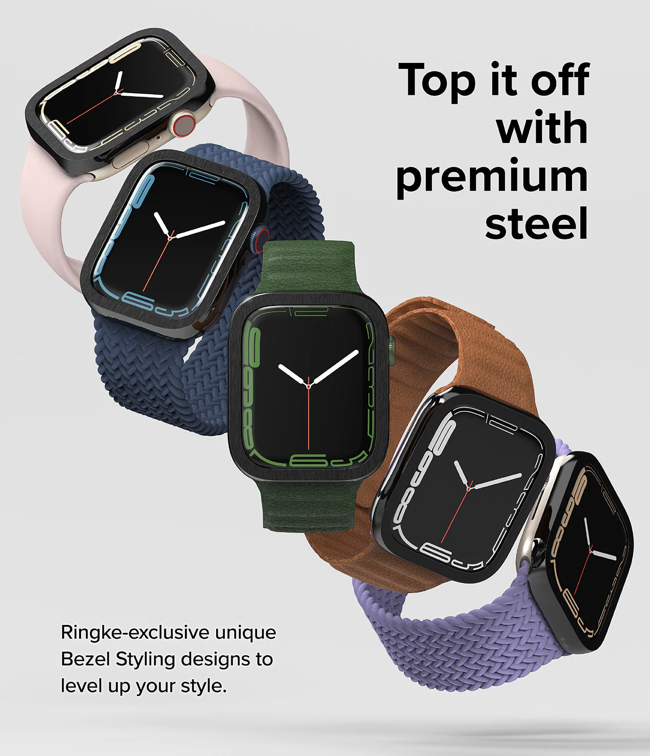 Apple Watch 9 / 8 / 7 (41mm) | Bezel Styling Premium - Image 74