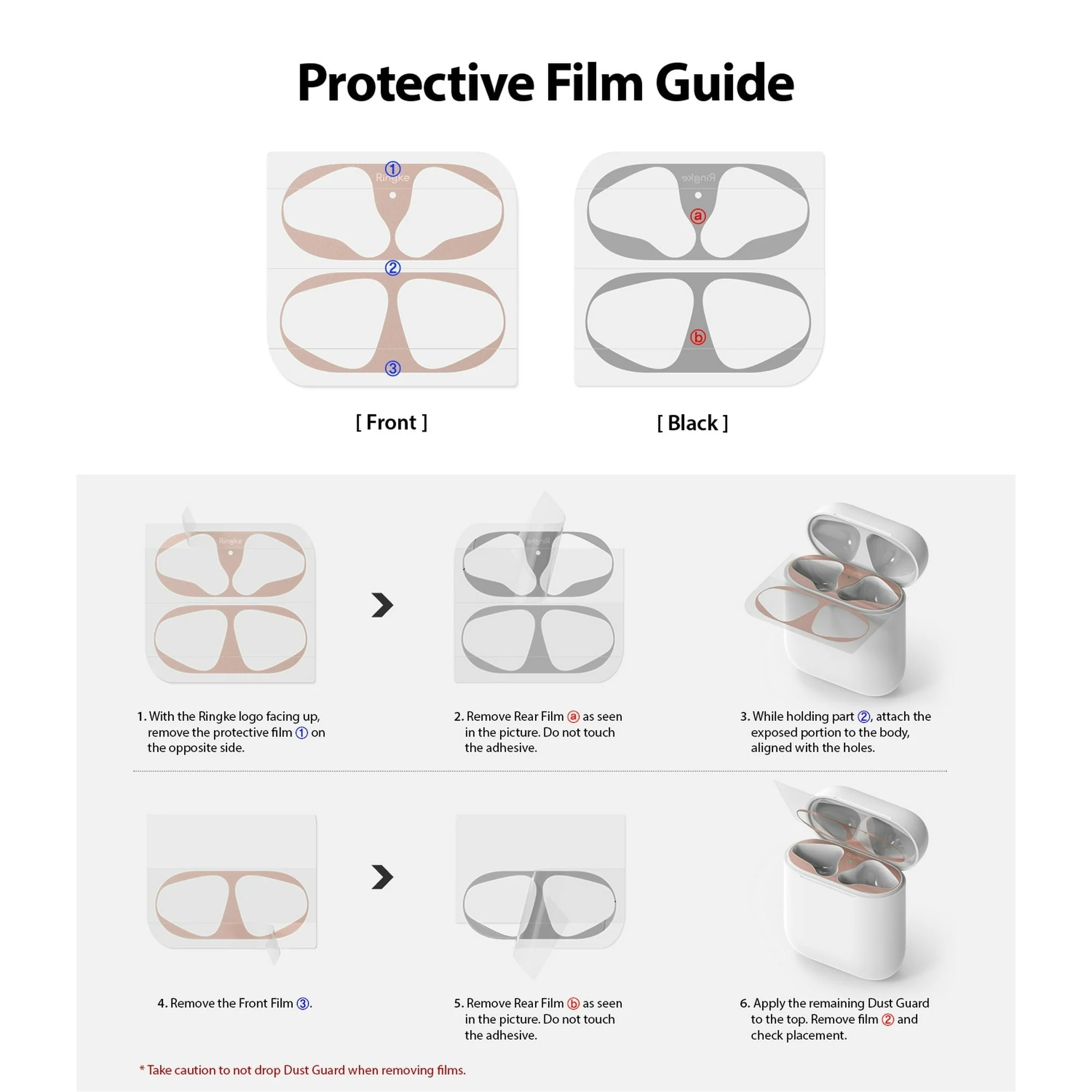Ringke Airpods 2 / 1 Dust Guard Sticker - Image 19