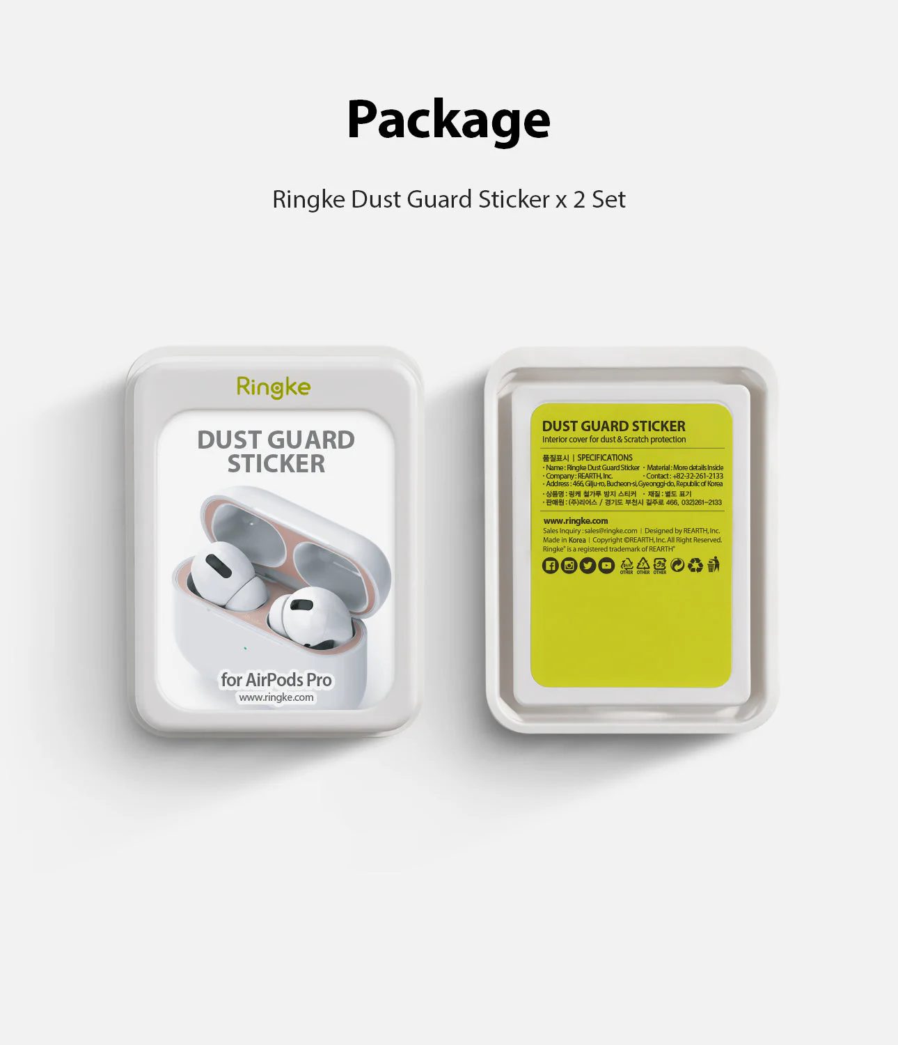 Ringke Airpods Pro Dust Guard Sticker - Image 32