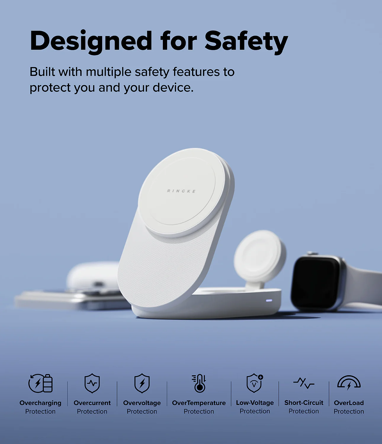 Stand Qi2 25W 3-in-1 Folding Magnetic Wireless Charger - Image 11