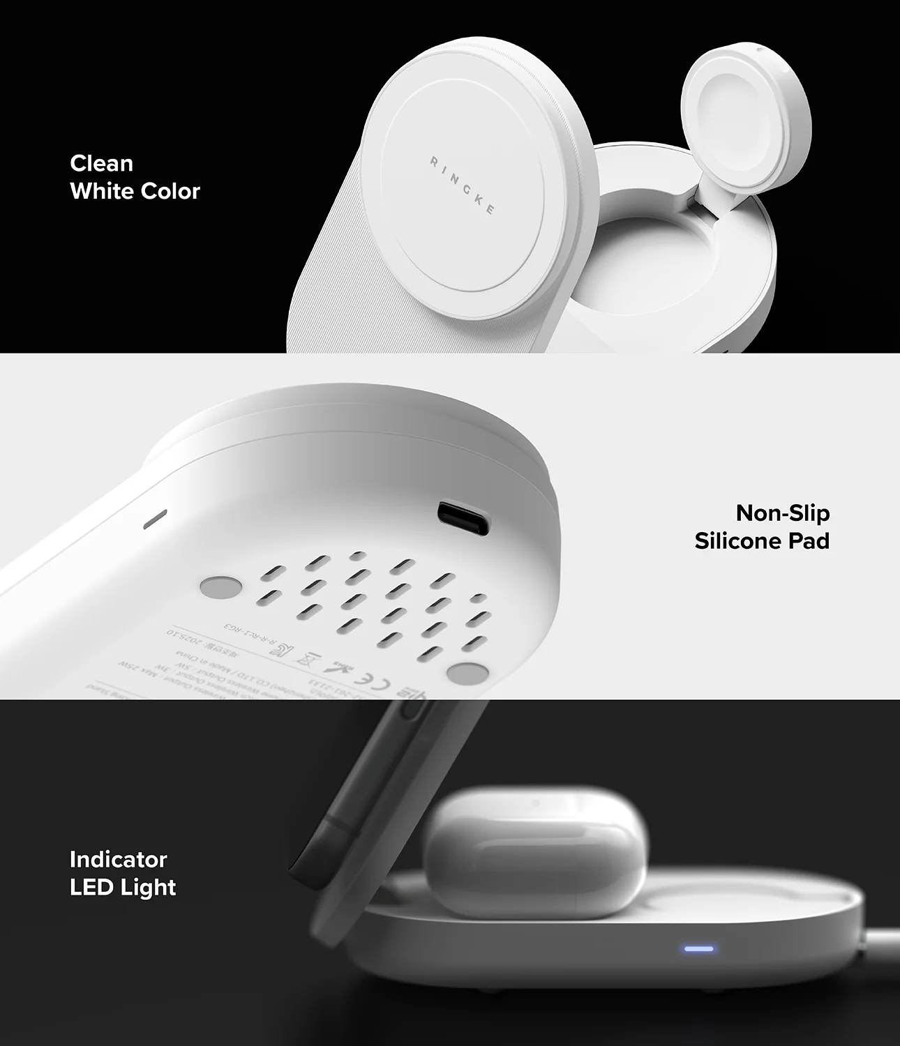 Stand Qi2 25W 3-in-1 Folding Magnetic Wireless Charger - Image 13